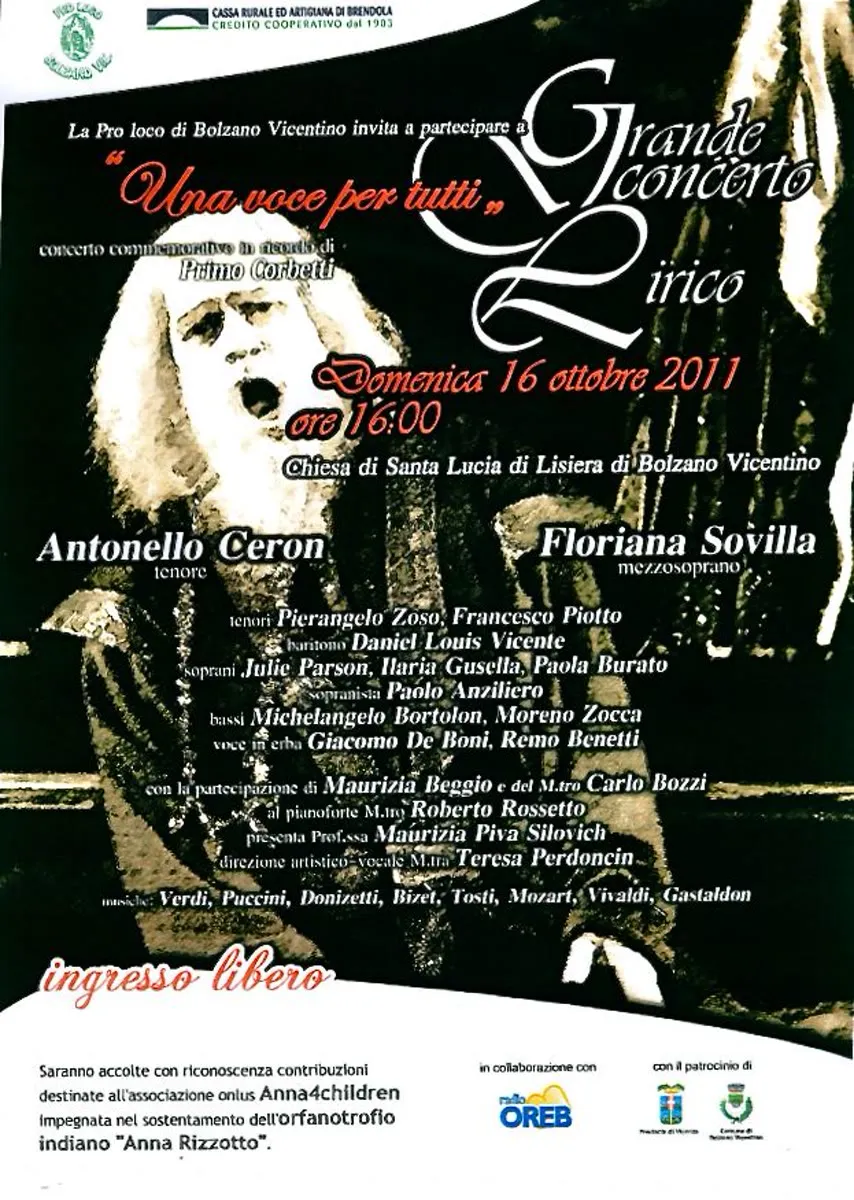 Concerto lirico “Una voce per tutti”